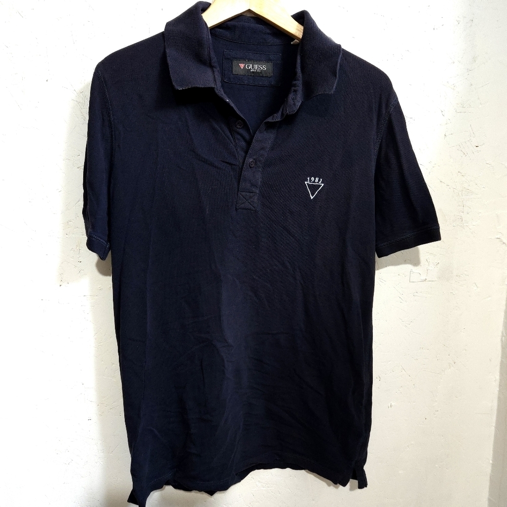 GUESS | Men's Black Polo Shirt